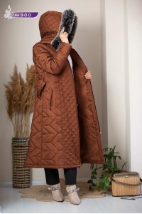900 Ara Boy Şişme Mont - Taba