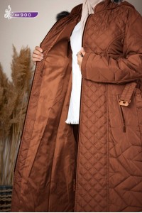 900 Ara Boy Şişme Mont - Taba