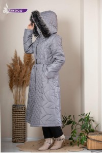 900 Ara Boy Şişme Mont - Gri