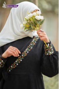 2306 Kruvaze Elbise  - Siyah
