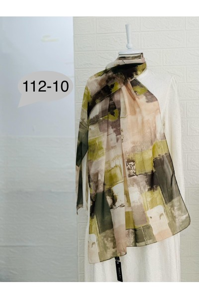 112 -10 Geometrik Desenli Şal  