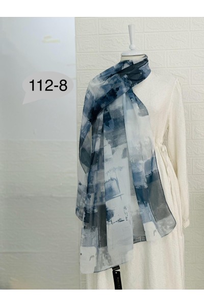 112 -8 Geometrik Desenli Şal  