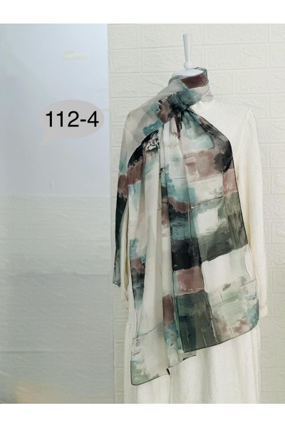 112 -4 Geometrik Desenli Şal  