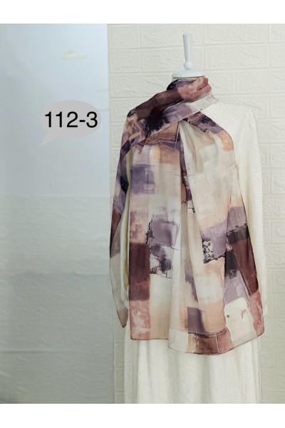 112 -3 Geometrik Desenli Şal  