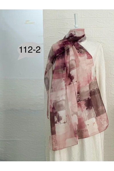112 -2 Geometrik Desenli Şal  