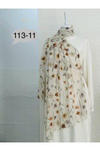 113 -11 Çiçek Desenli Şal 