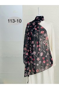 113 -10 Çiçek Desenli Şal 