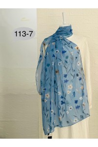 113 -7 Çiçek Desenli Şal 