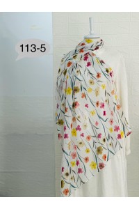 113 -5 Çiçek Desenli Şal 