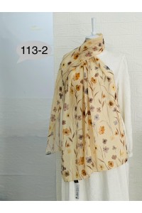 113 -2 Çiçek Desenli Şal 