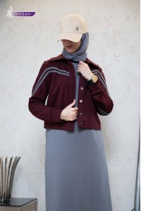 1240 Spor Takım (4mevsim) - Bordo-Gri