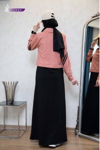 1240 Spor Takım (4mevsim) - Pembe-Siyah