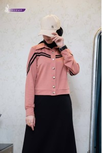 1240 Spor Takım (4mevsim) - Pembe-Siyah