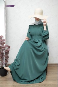 1326 Fermuar Detaylı Elbise - Mint