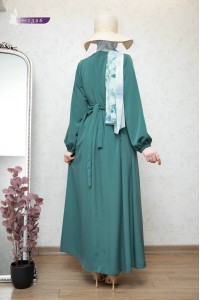 1326 Fermuar Detaylı Elbise - Mint