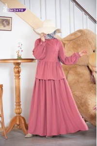 3478 Bluz-Etek Takım - Pembe