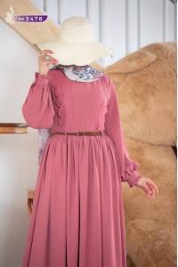 3478 Bluz-Etek Takım - Pembe