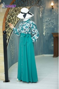 3494 Düğmeli Elbise - Mint