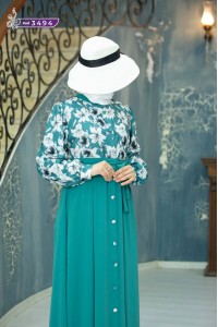 3494 Düğmeli Elbise - Mint