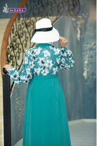 3494 Düğmeli Elbise - Mint