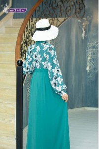 3494 Düğmeli Elbise - Mint
