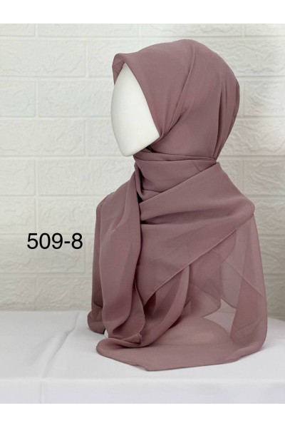 509-8 Şifon Krep Eşarp (125 CM)