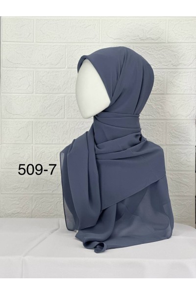 509-7 Şifon Krep Eşarp (125 CM) 