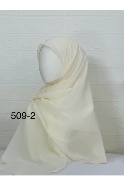 509-2 Şifon Krep Eşarp (125 CM) 