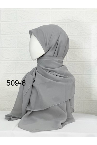 509-6 Şifon Krep Eşarp (125 CM)