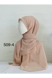 509-4 Şifon Krep Eşarp (125 CM)