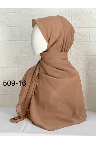 509-16 Şifon Krep Eşarp (125 CM)