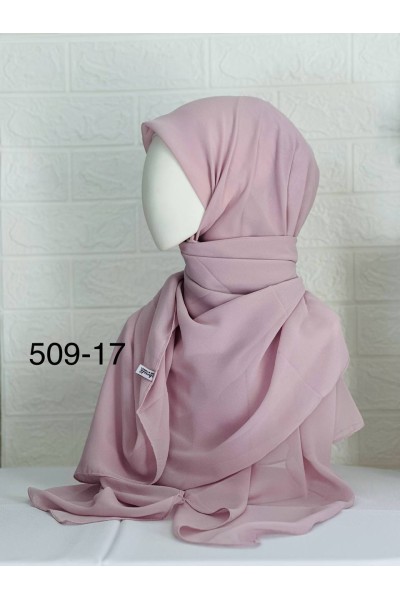 509-17 Şifon Krep Eşarp (125 CM)
