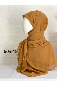 509-18 Şifon Krep Eşarp (125 CM)