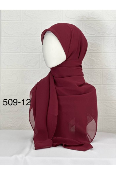 509-12 Şifon Krep Eşarp (125 CM) 
