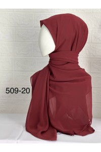 509-20 Şifon Krep Eşarp (125 CM)