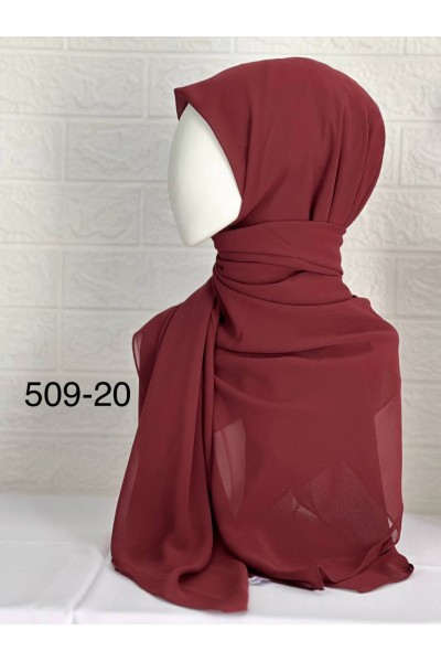 509-20 Şifon Krep Eşarp (125 CM) 