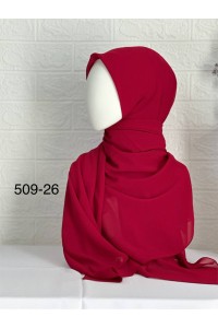 509-26 Şifon Krep Eşarp (125 CM)