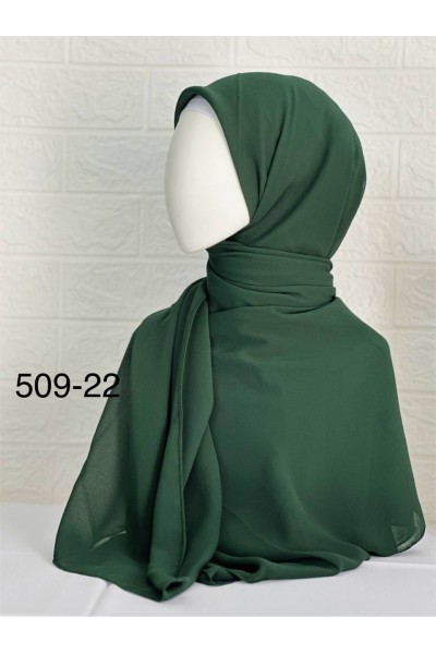 509-22 Şifon Krep Eşarp (125 CM)