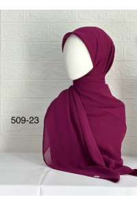 509-23 Şifon Krep Eşarp (125 CM)