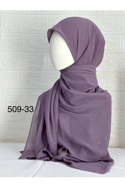 509-33 Şifon Krep Eşarp (125 CM)