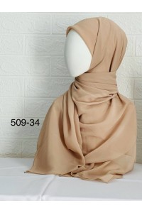 509-34 Şifon Krep Eşarp (125 CM)