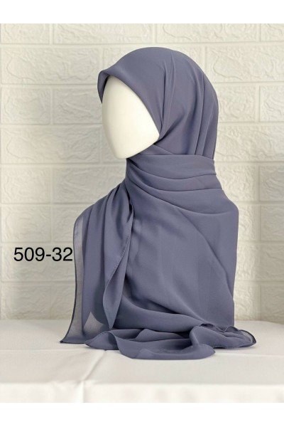 509-32 Şifon Krep Eşarp (125 CM) 