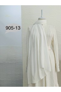 905-13 Kendinden Desenli Keten Şal 